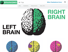 Tablet Screenshot of brainisms.com